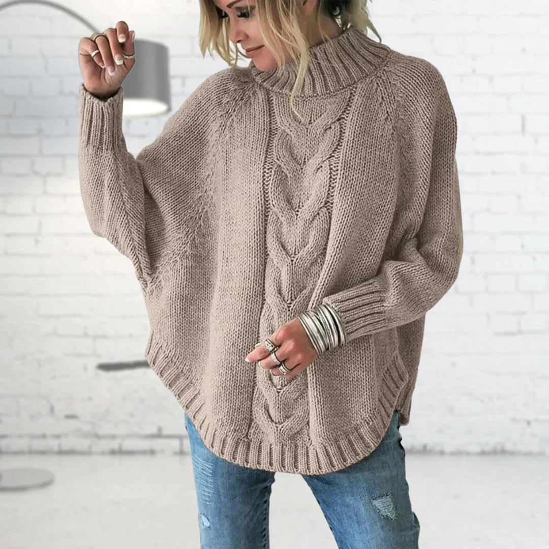 Eleganter Damen-Strick-Rollkragenpullover für stilvolle Wärme