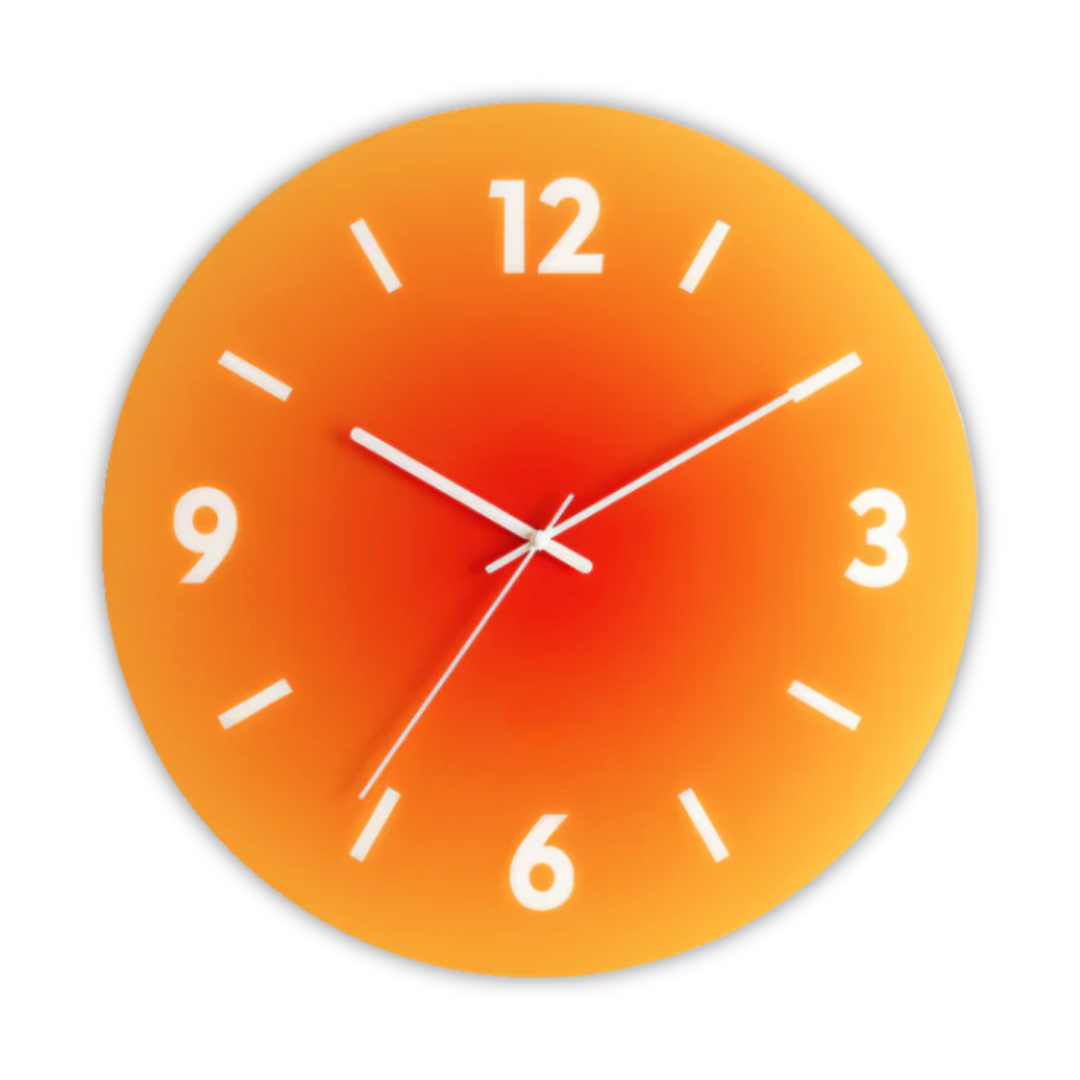Sunset - Elegante Glasklok Wanduhr für eine stimmungsvolle Atmosphäre