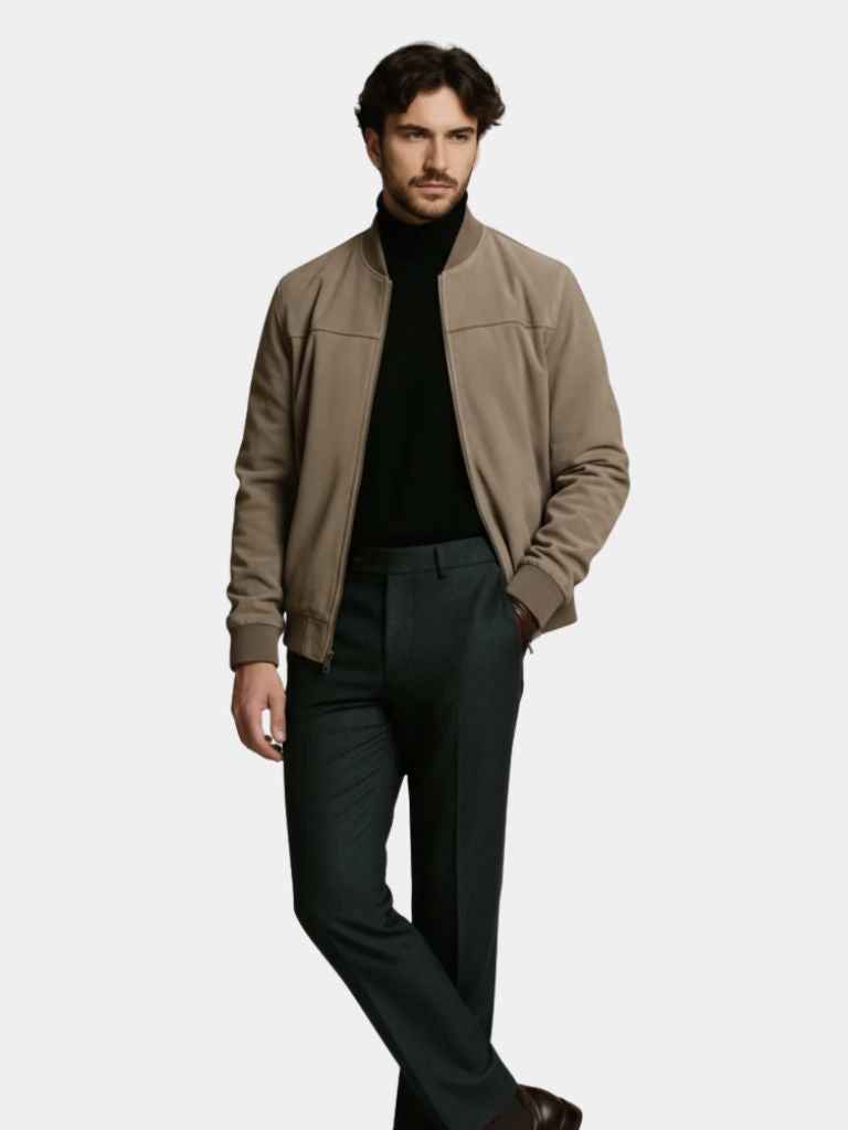 Darian™ Premium-Wildleder-Bomberjacke - Stil, Luxus und Prestige