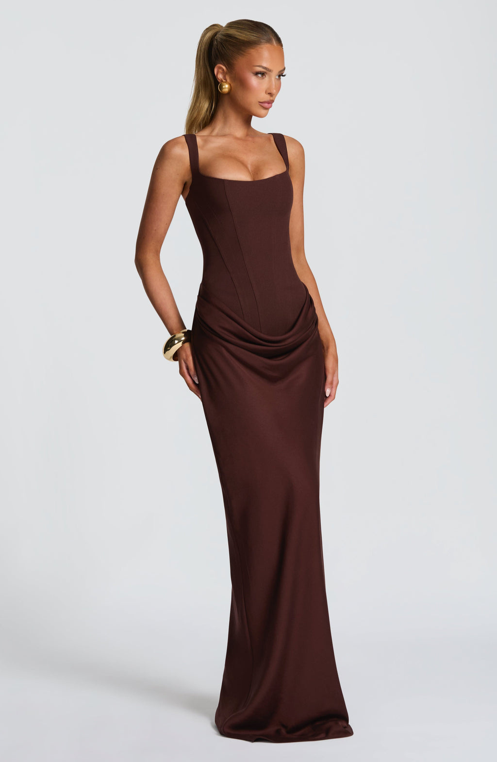 Damen's Hourglass Maxi Kleid