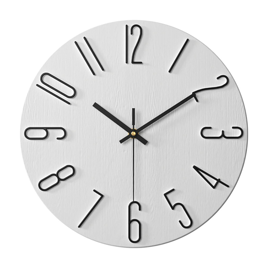 Noble - Stilvolle moderne Wanduhr für ein elegantes Wohnzimmer
