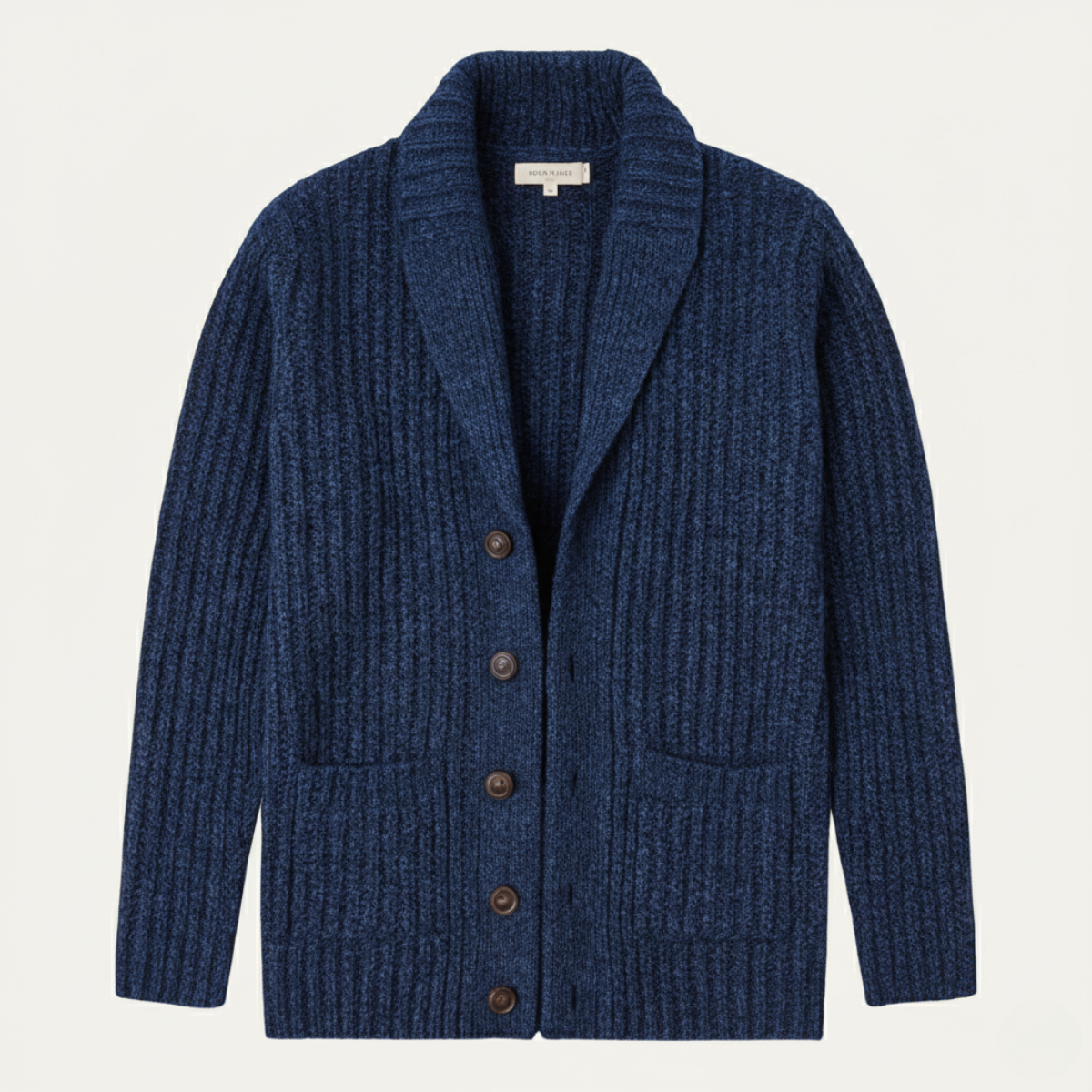 Montpellier Herren Premium Grobstrick-Schalkragen-Cardigan