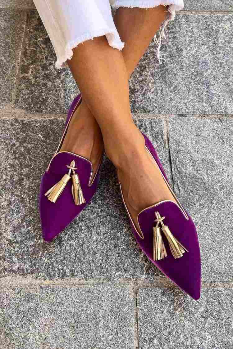 Gepolierte Quasten-Loafer für einen zeitlosen, eleganten Look