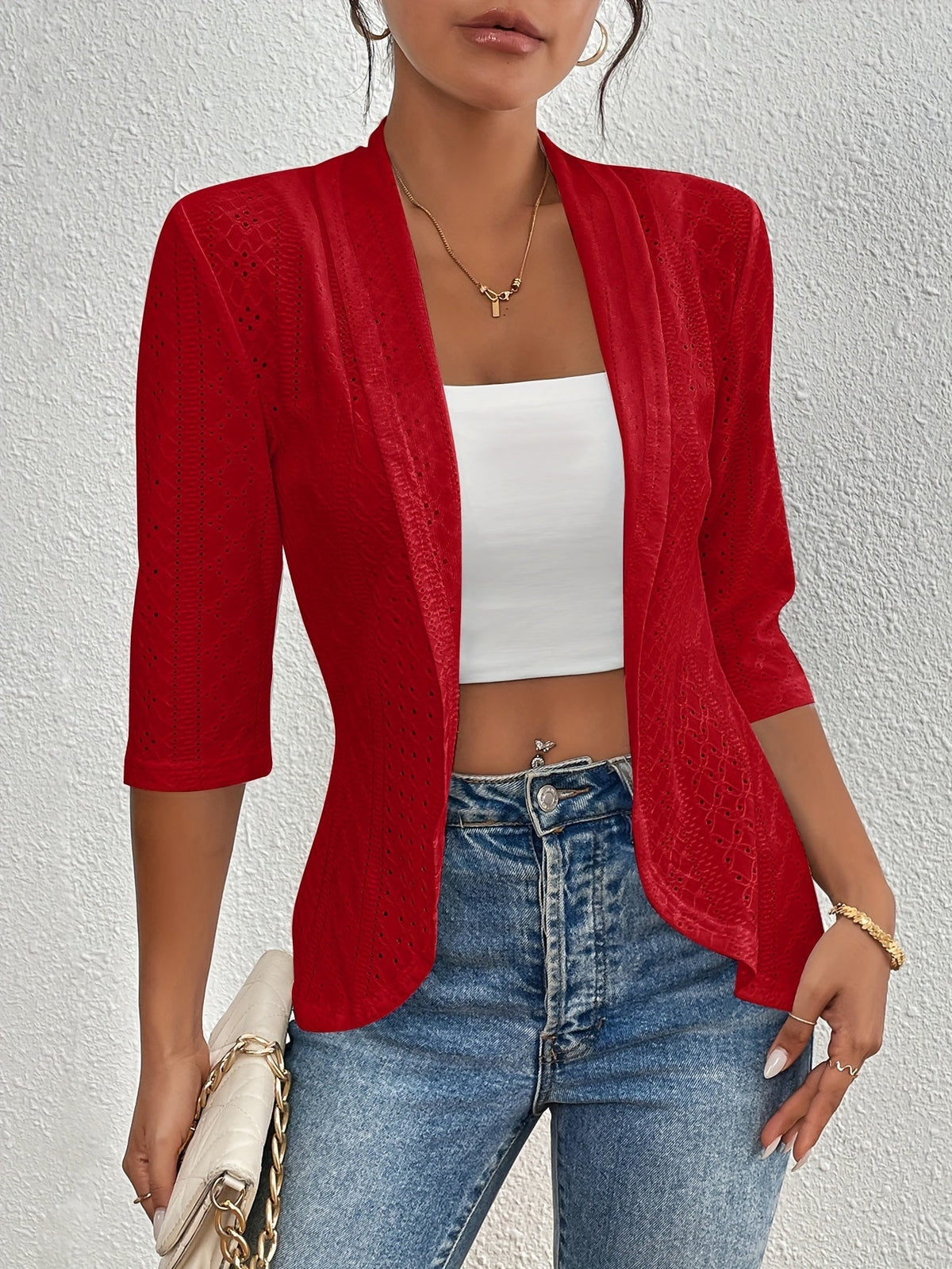 Damen Offene Jacke - Leichtes Layering-Stück