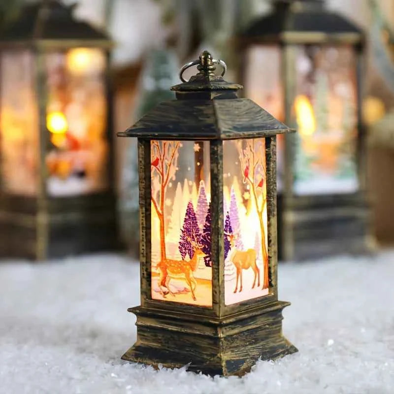 FrostLight Adventskerzenhalter mit Kleinen Windlichtern – Perfekt für Weihnachtsdekorationen