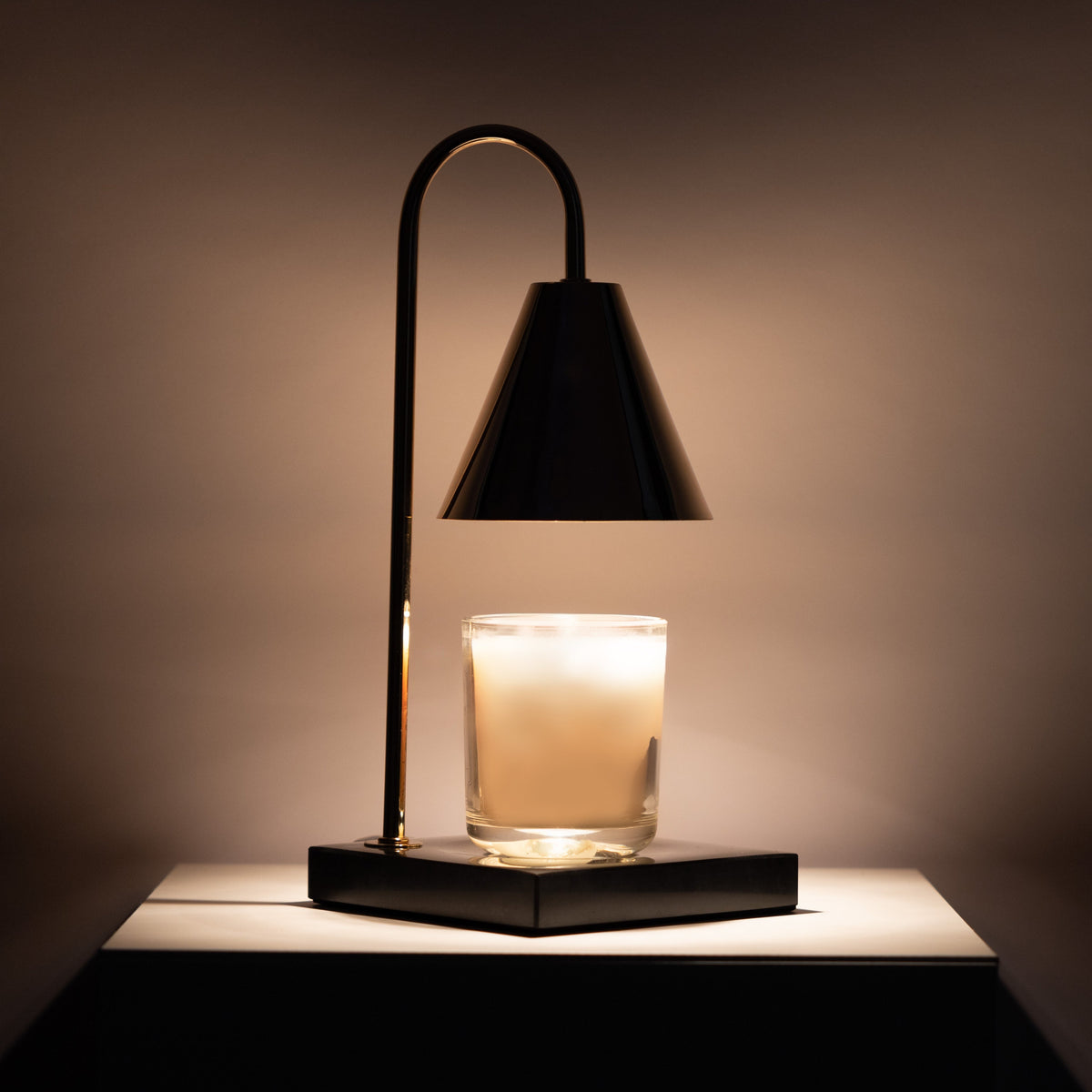 Marmor Kerzenwärmer-Lampe - Flammenlose Wachsschmelzlampe mit Timer