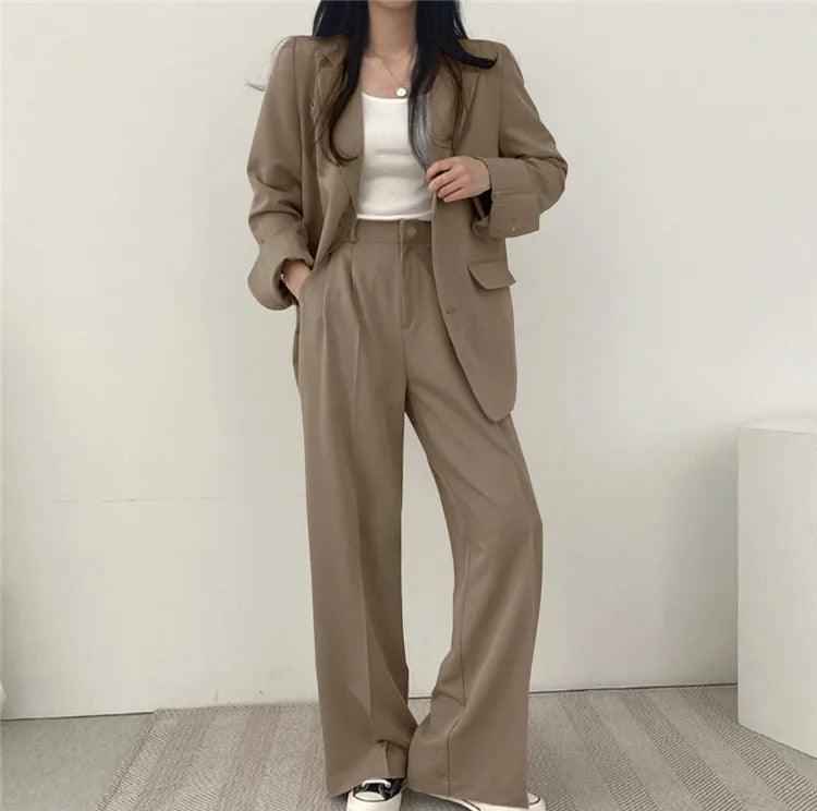 Hailey – Elegantes Damen-Damenkostüm mit langem Blazer