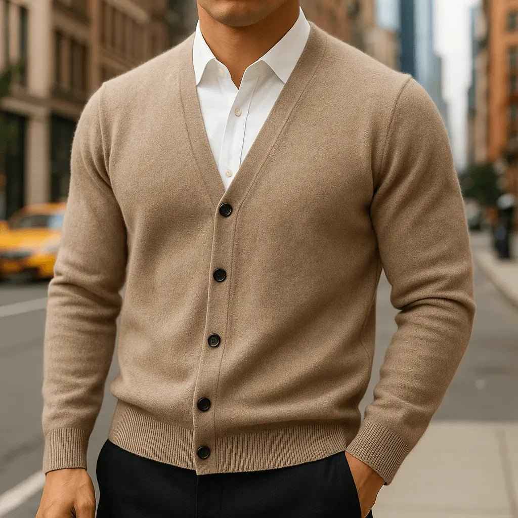 Lucas | Herren-Cardigan im Casual-Stil – Weicher Strick für täglichen Komfort und Stil