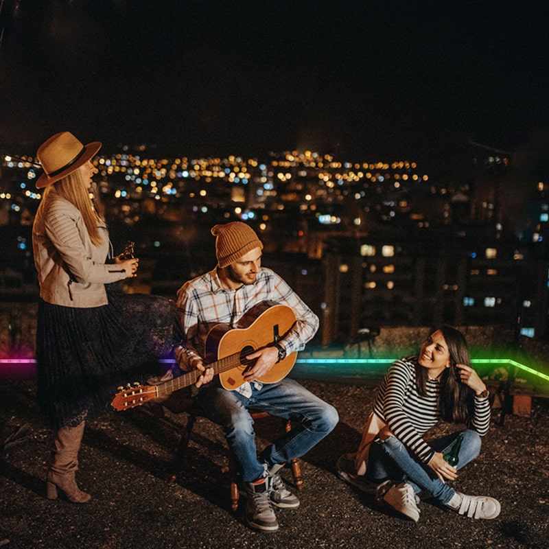 Smart WiFi LED Streifen – 8 Modi mit Musiksynchronisation