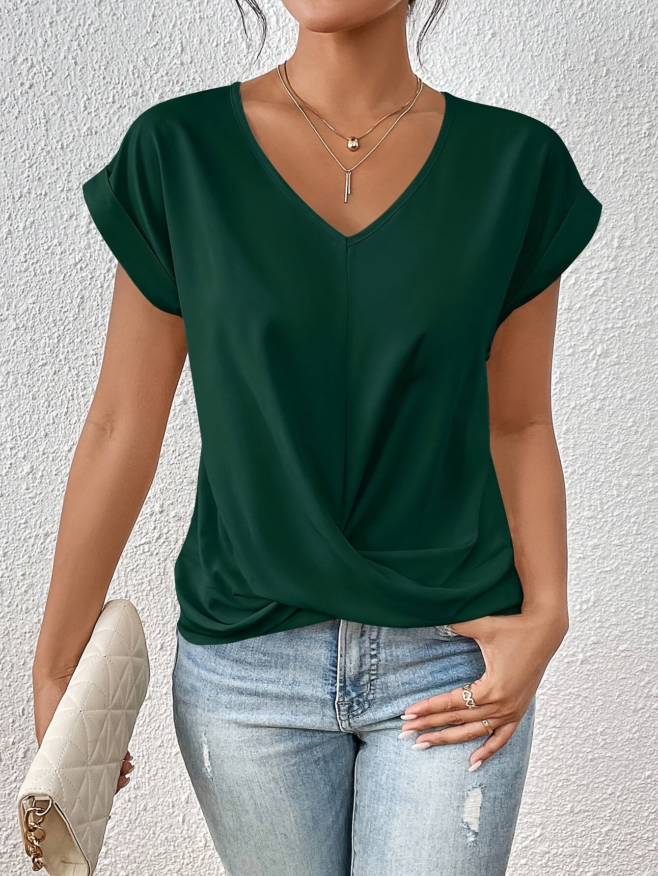 Damen Shirt mit Herz-Ausschnitt - leicht, weich und schmeichelnd