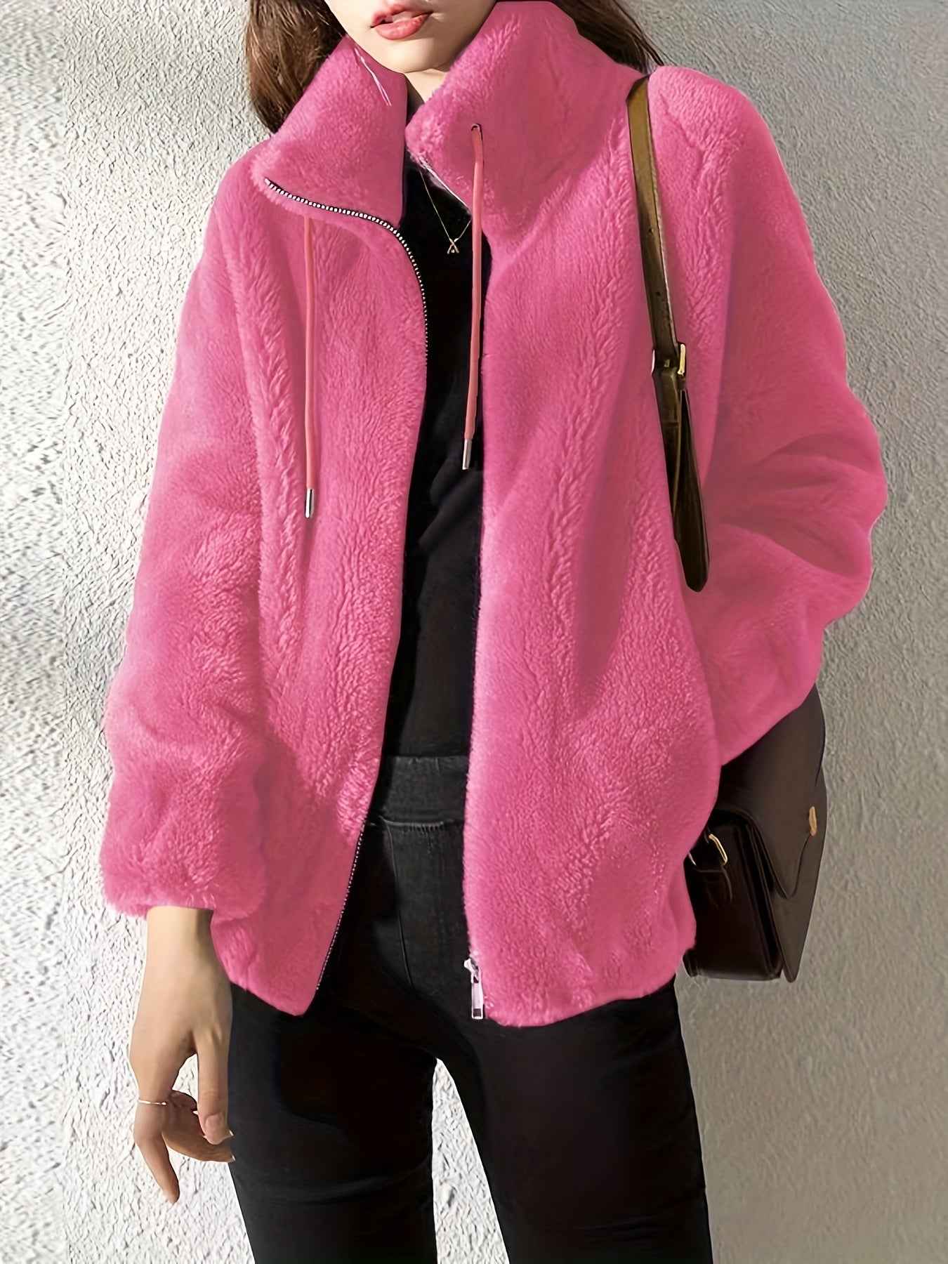 Jane Kuschelige Reißverschlussjacke
