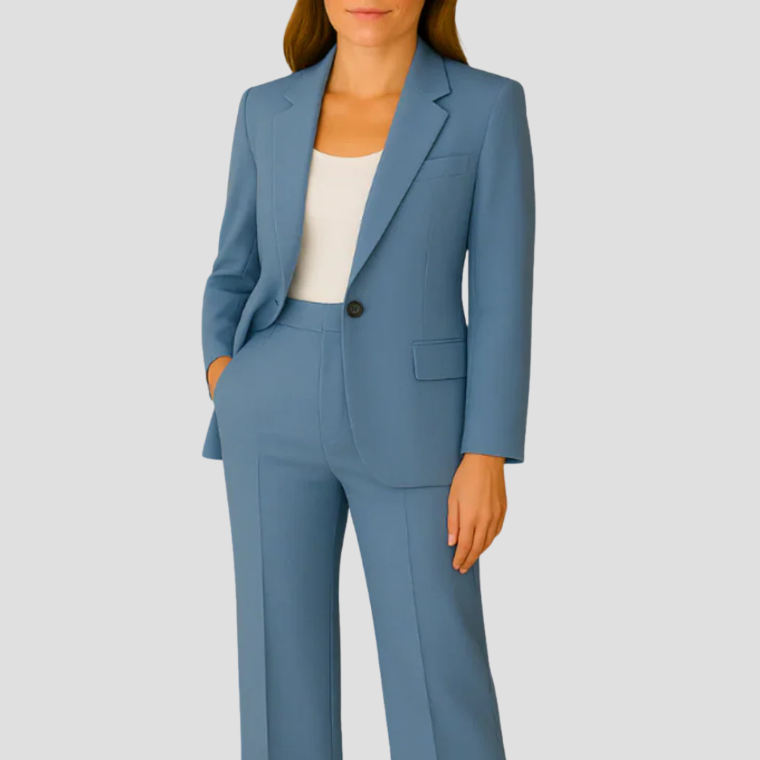 Damenanzug-Set mit elegantem Longblazer für einen stilvollen Look