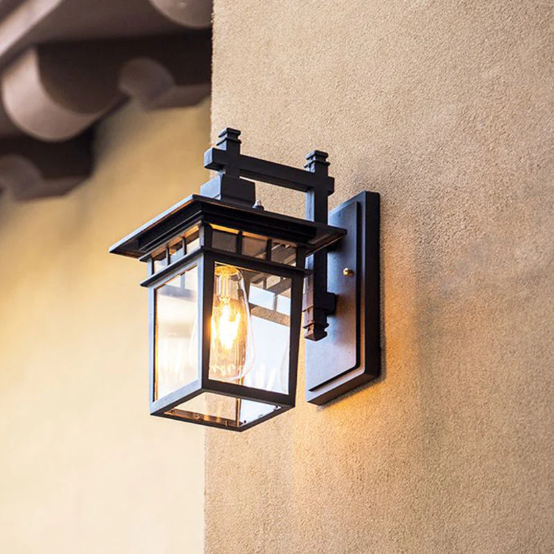 Fylo - stilvolle schwarze Außenwandlampe für eine moderne Outdoor-Atmosphäre