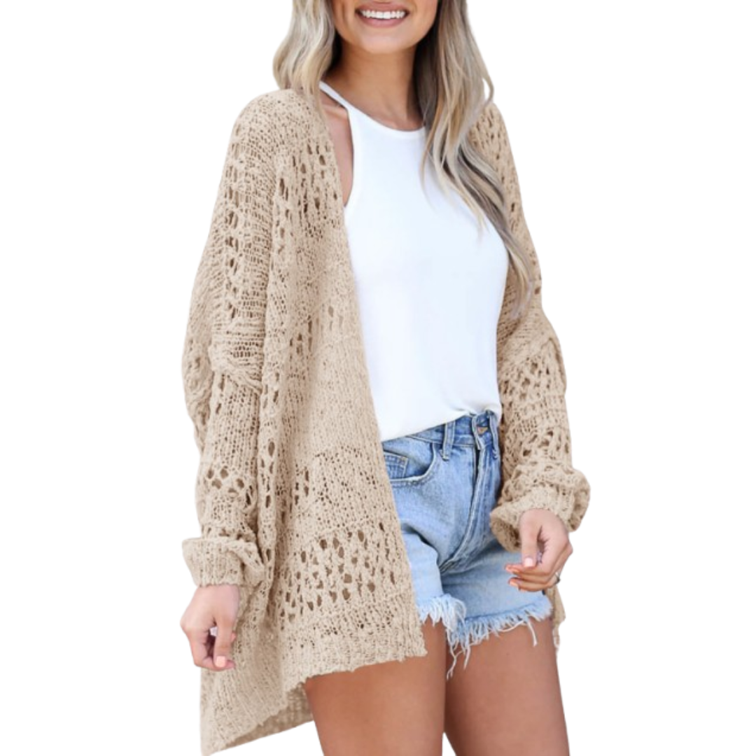 ARIZELA™ Leichter, oversize Boho-Sommercardigan – Mühelos chic und luftig