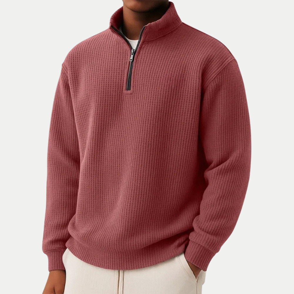 Carter Zeitloser Strickpullover mit Reißverschluss am Kragen Damen