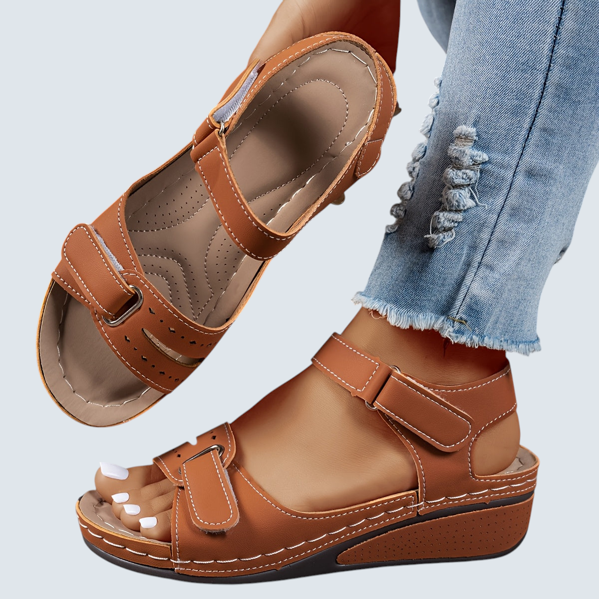 Orthopädische Komfort-Sandalen für Damen - Ganztägige Unterstützung