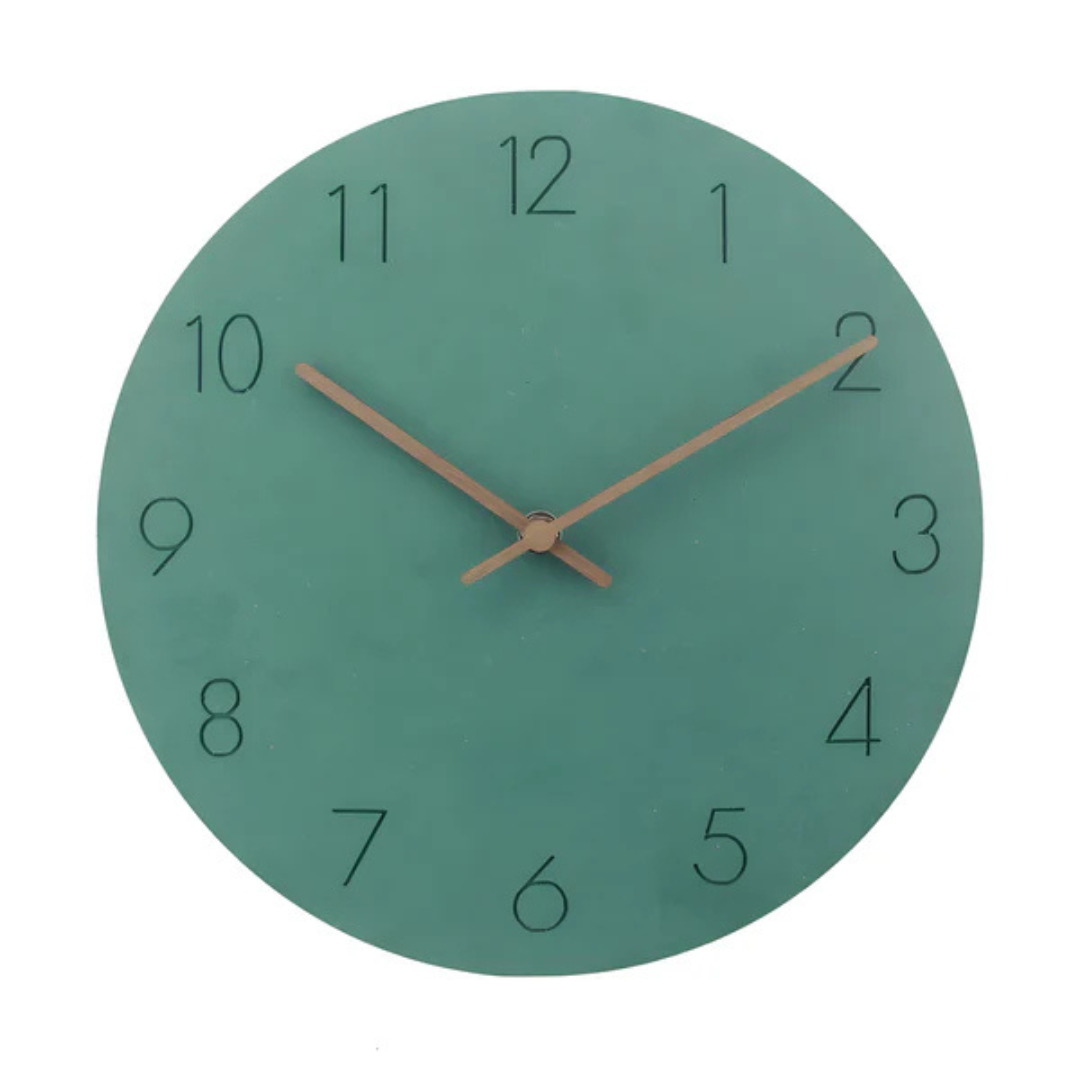 Nork - Elegante minimalistische Holz-Wanduhr für moderne Dekoration
