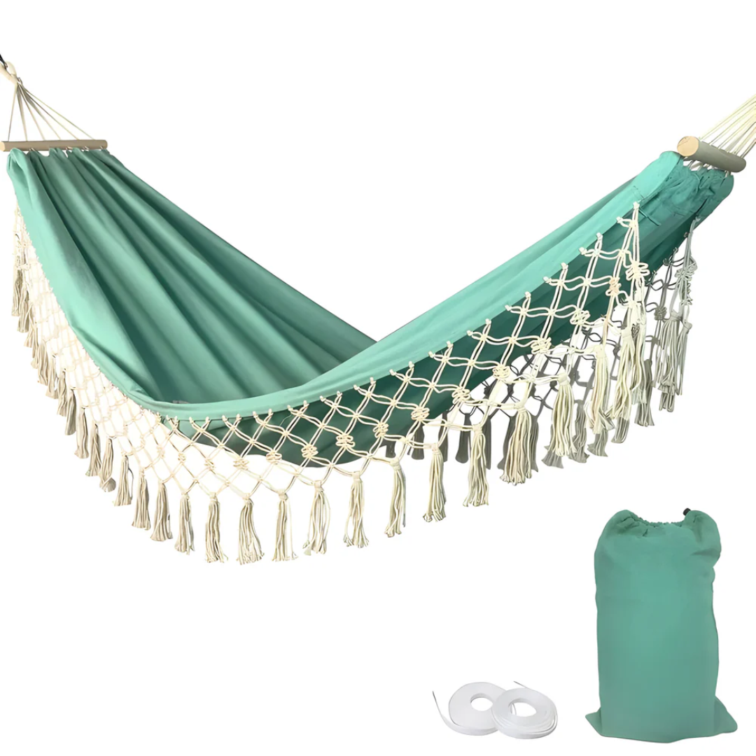 Velri - Luxuriöse Komfortable Boho Baumwollhängematte für ultimativen Komfort