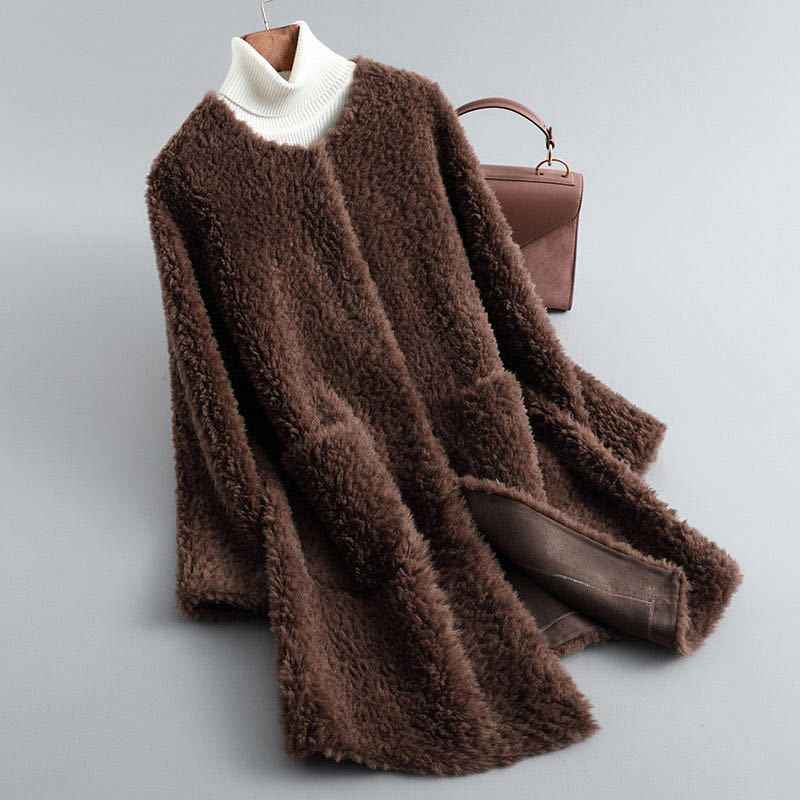 Olivia Couture Shearling Mantel