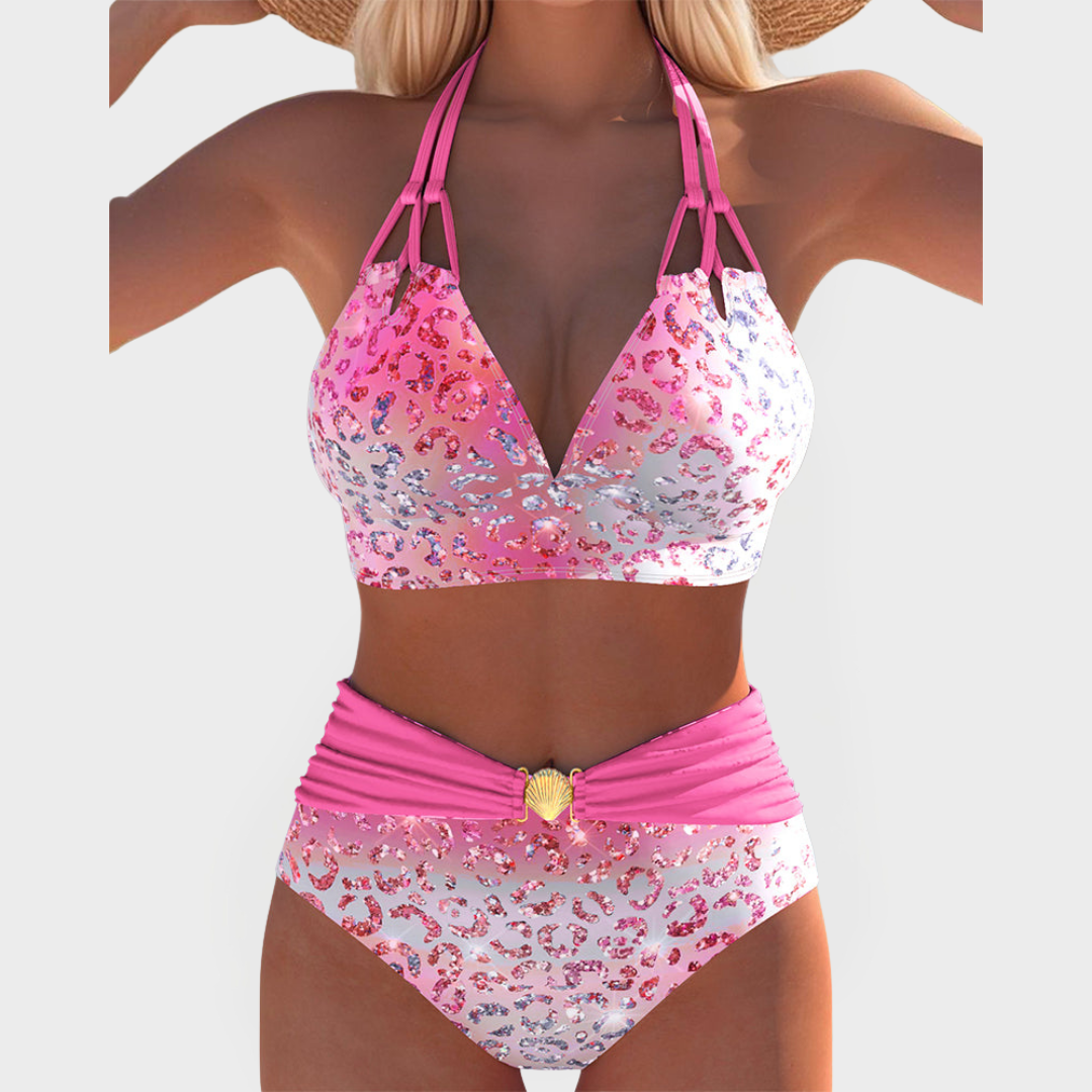 Sexy Bikini mit bedrucktem Oberteil