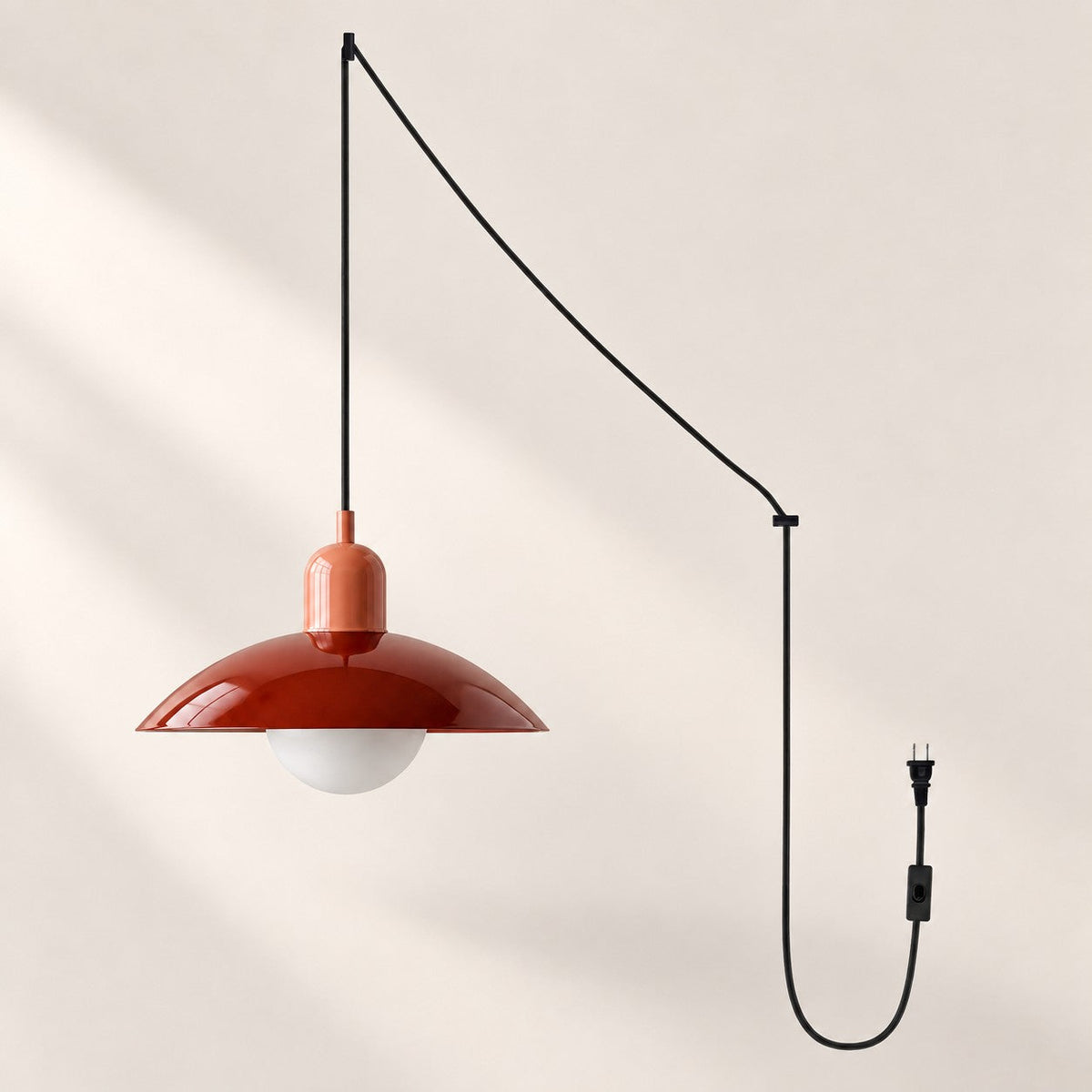 Mid Century Bauhaus Steckerpendelleuchte
