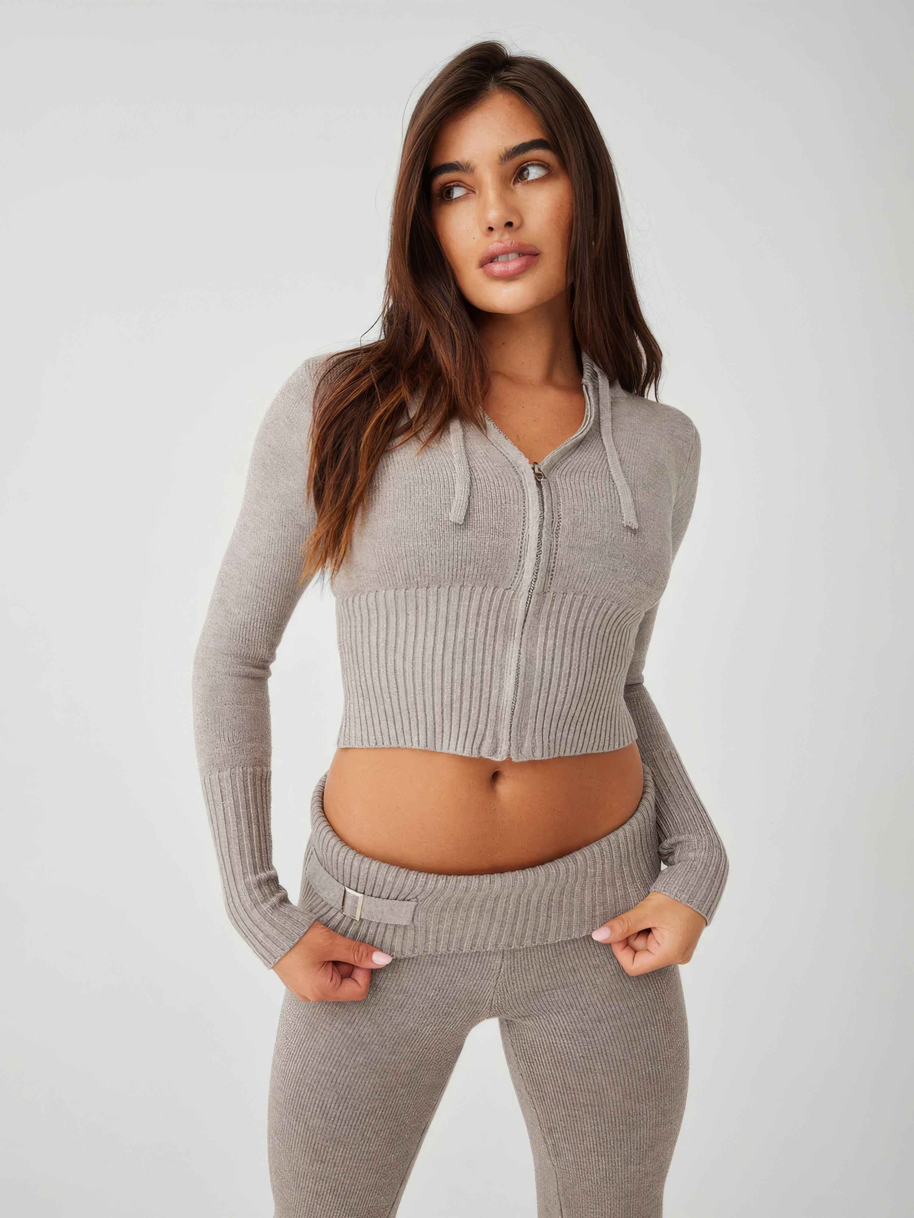 Luxuriöses Winter-Mantel-Set für einen eleganten abgestimmten Look