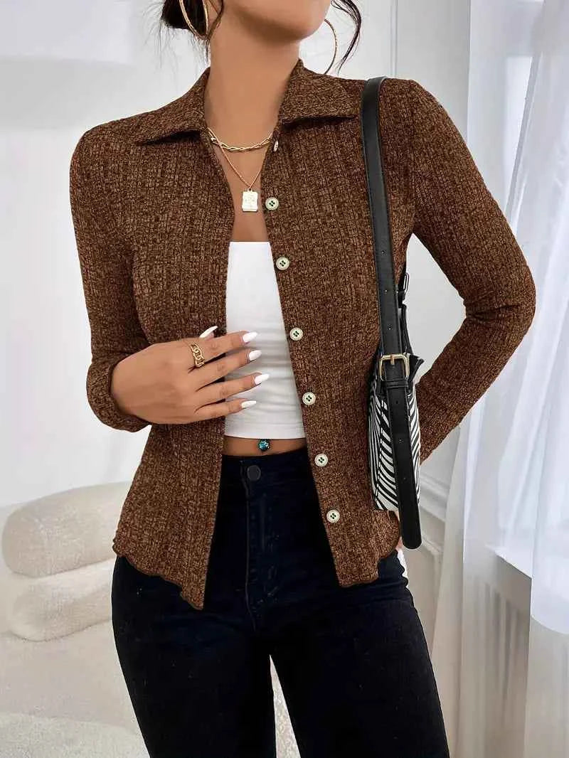 Kuscheliger Damen-Polyester-Strickcardigan