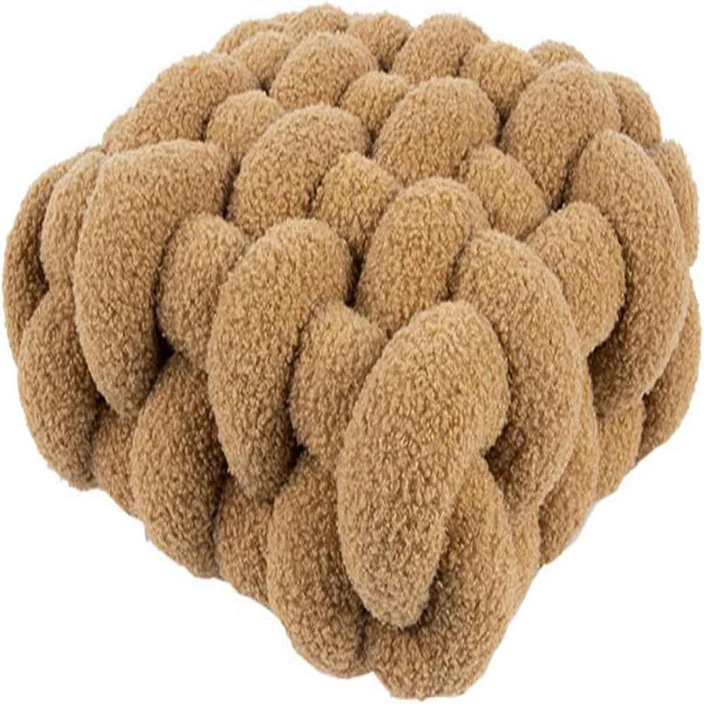 Knotora – Kuscheliges Kissen mit stilvollem Nordischen Knoten aus weichem Plüschstoff