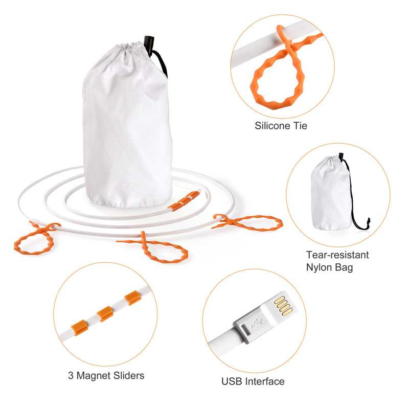 Tragbarer Camping LED Lichtstreifen – Wasserdicht, USB Wiederaufladbar