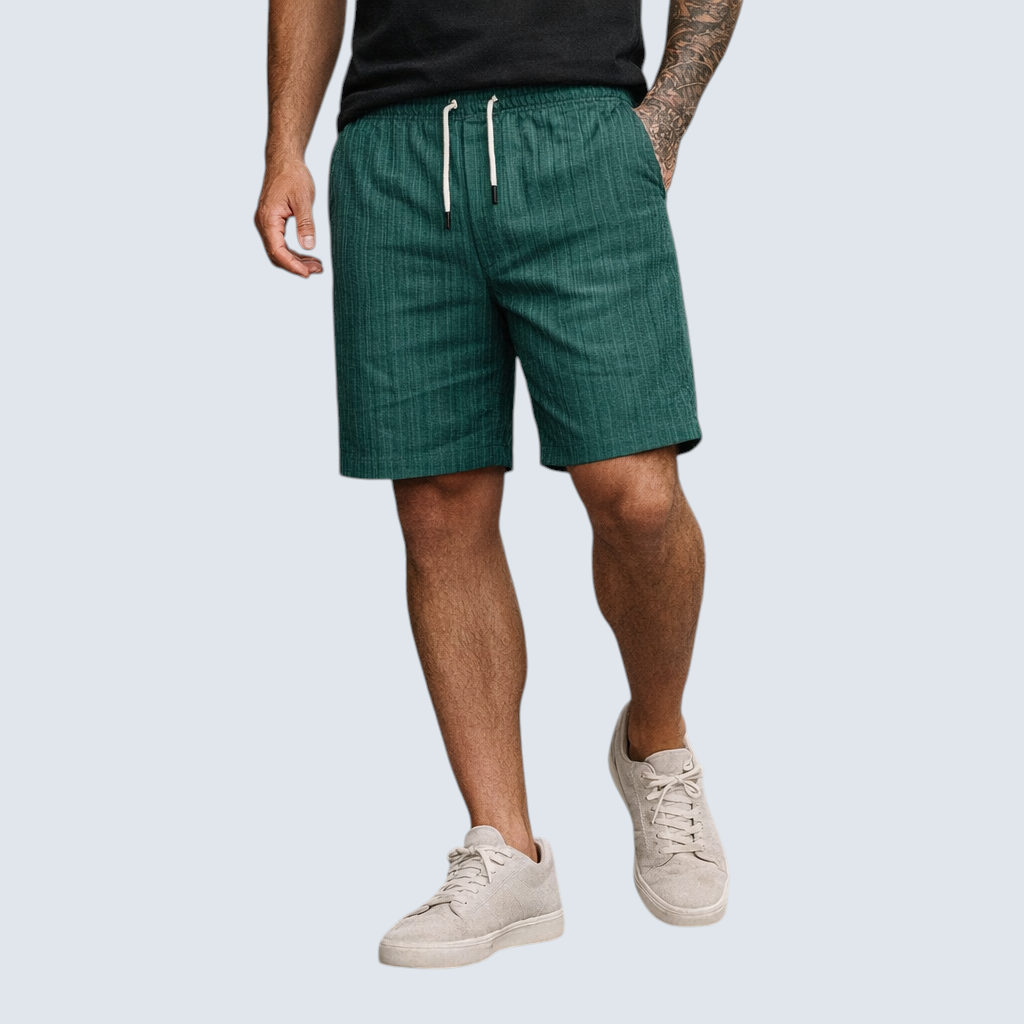 Herren Leinen-Shorts Atmungsaktiv Regular Fit für den Sommer