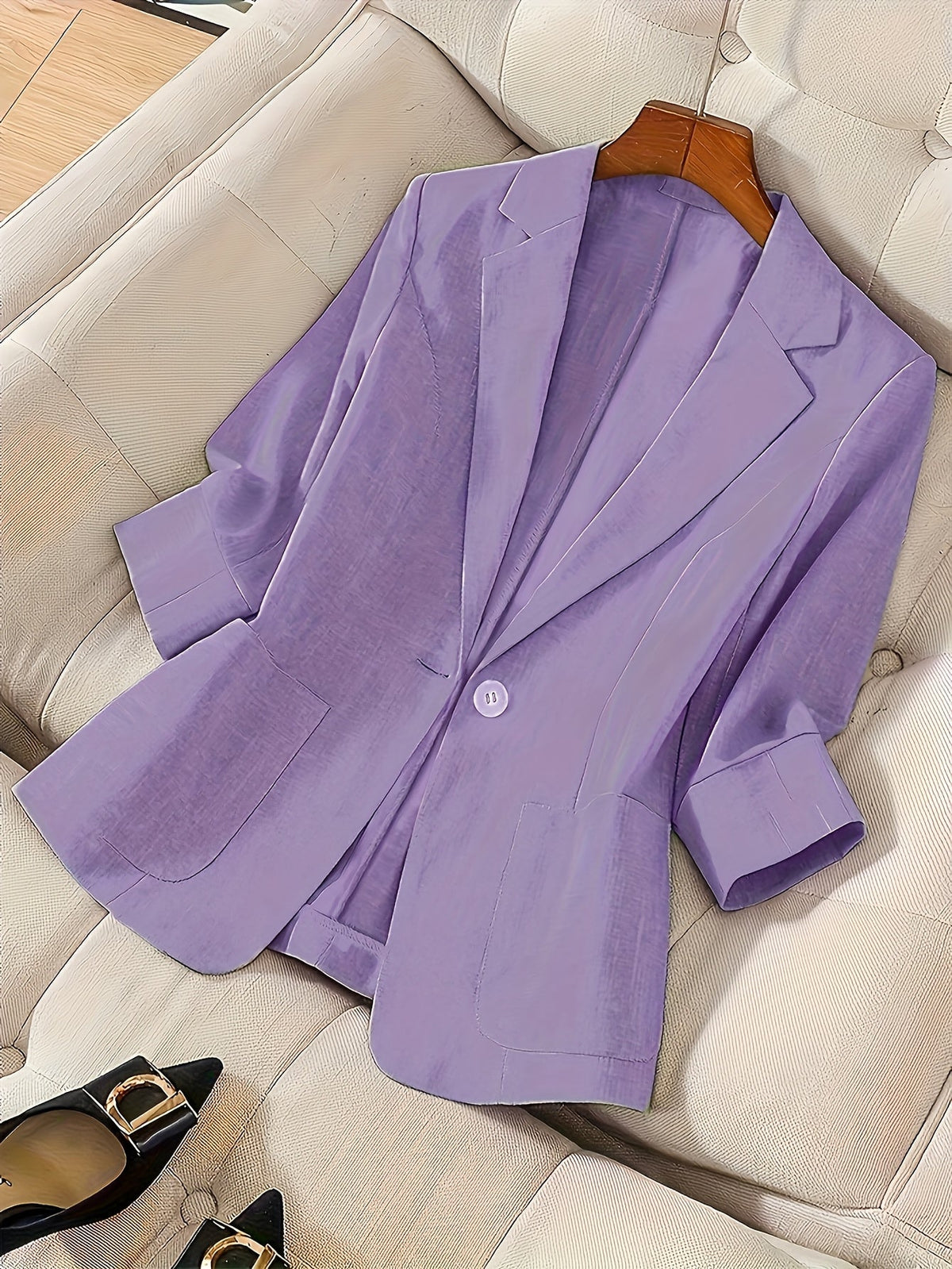 Damen Leichter Einreihiger Blazer