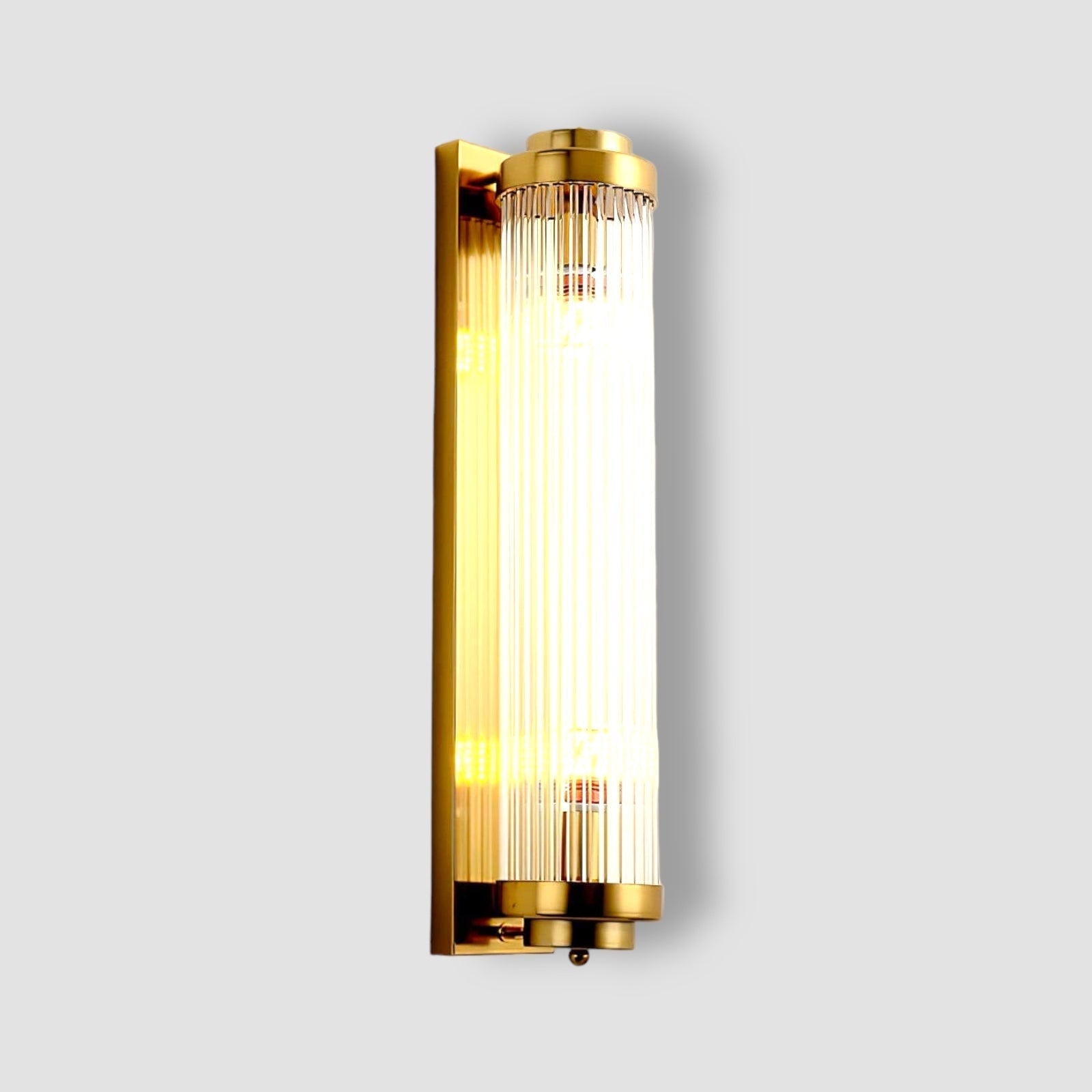 Elarisca - Charmante Vintage Gläserne Wandleuchte mit LED für einen Retro-Look