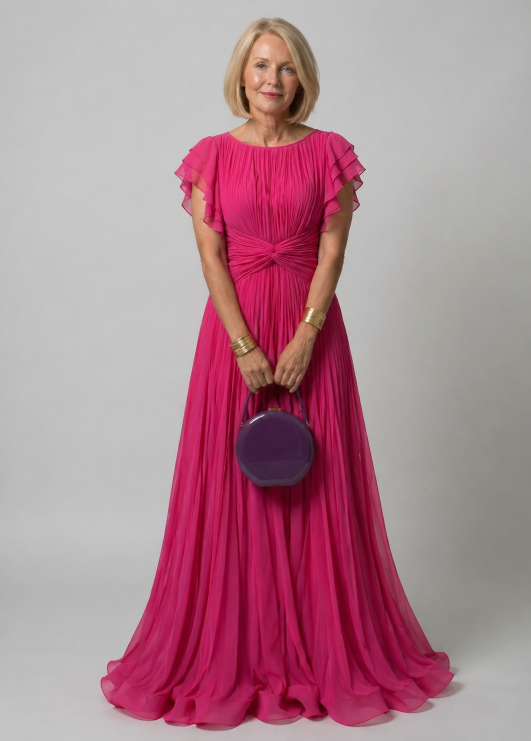 Lina & Emma™ | Plissiertes Abendkleid