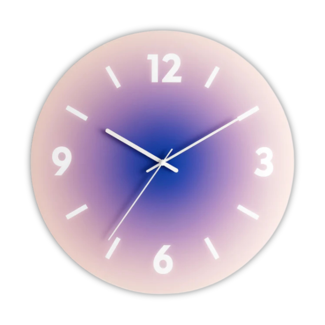 Sunset - Elegante Glasklok Wanduhr für eine stimmungsvolle Atmosphäre