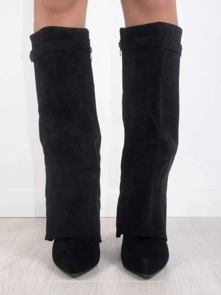 DAISY - Kuschelige High Heel Stiefel mit Reißverschluss für den Winter