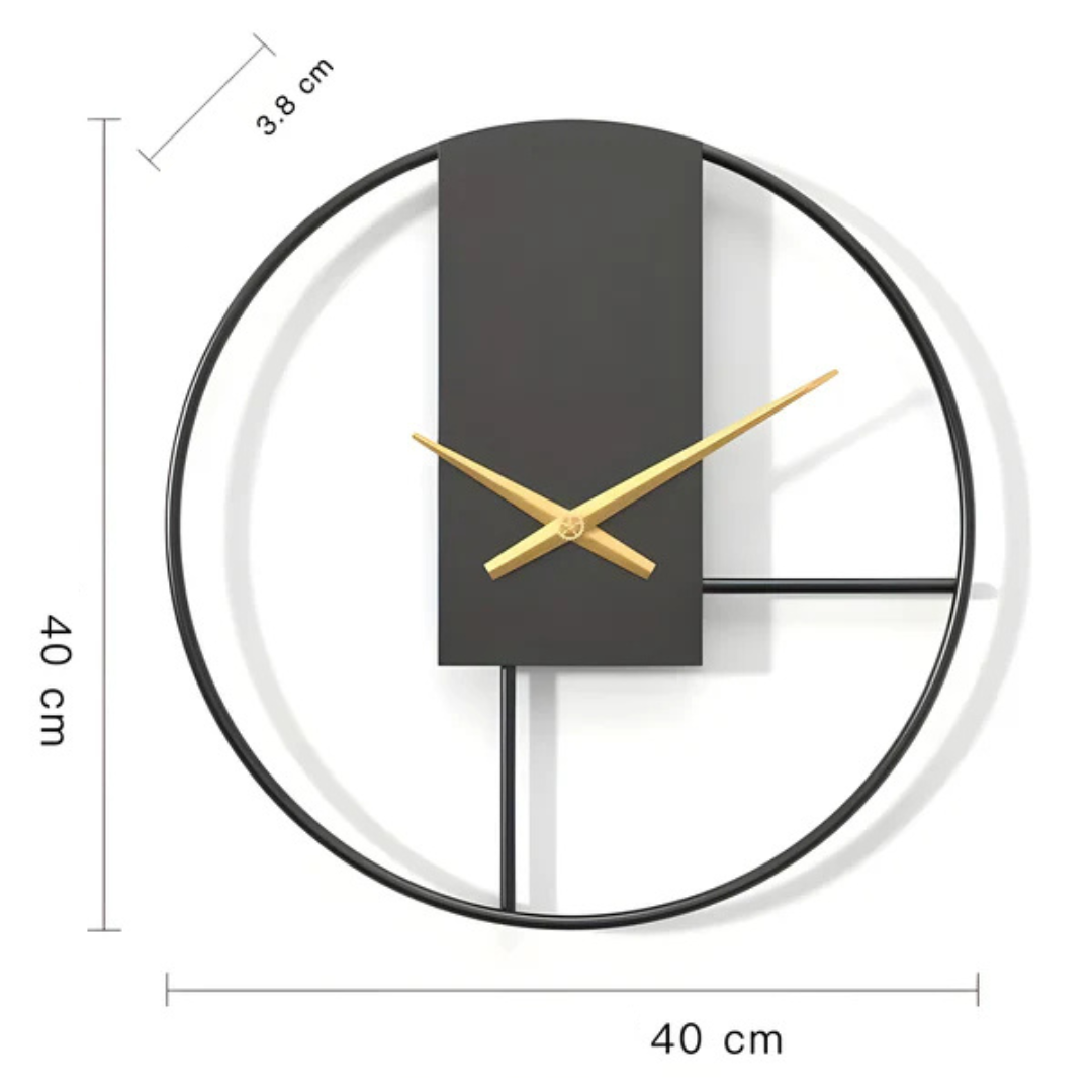 Aurum - Schlanke Minimalistische Wanduhr | Eleganz und Stil ohne Geräusche