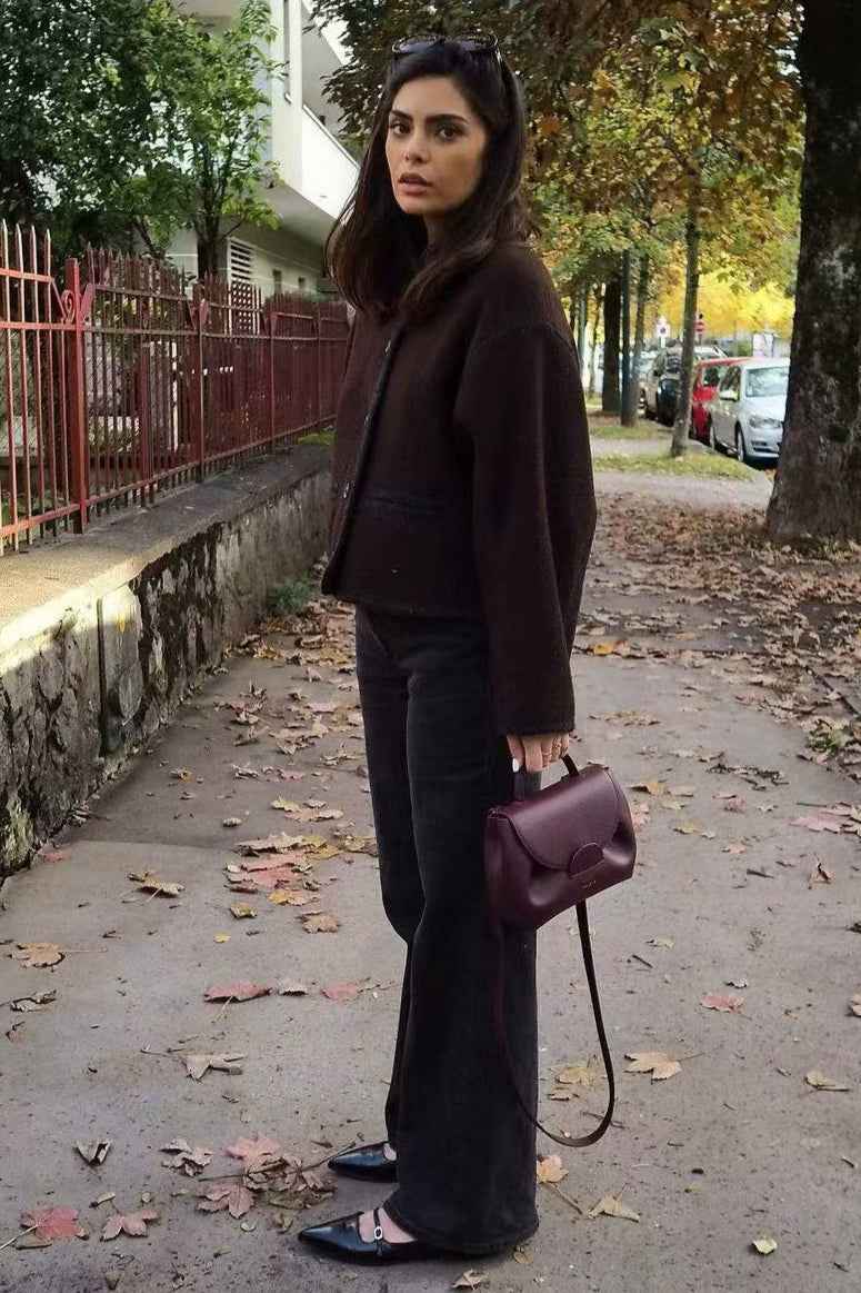 Legergewichtiger Woll-Mischstoff Farbfeldmantel für einen stilvollen und gemütlichen Look