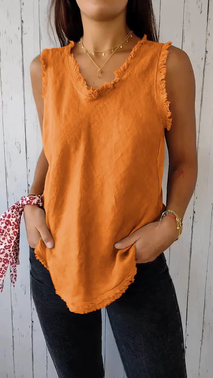 Aeliana Elegante V-Ausschnitt Weste für einen stilvollen Look