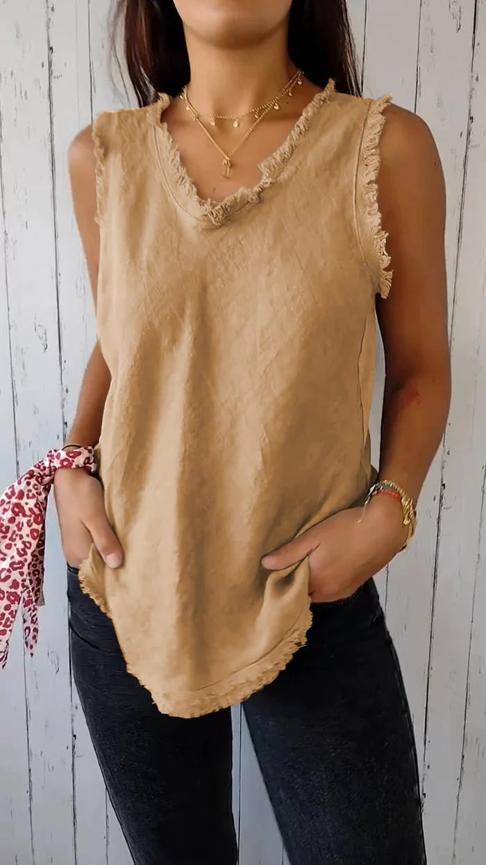 Aeliana Elegante V-Ausschnitt Weste für einen stilvollen Look