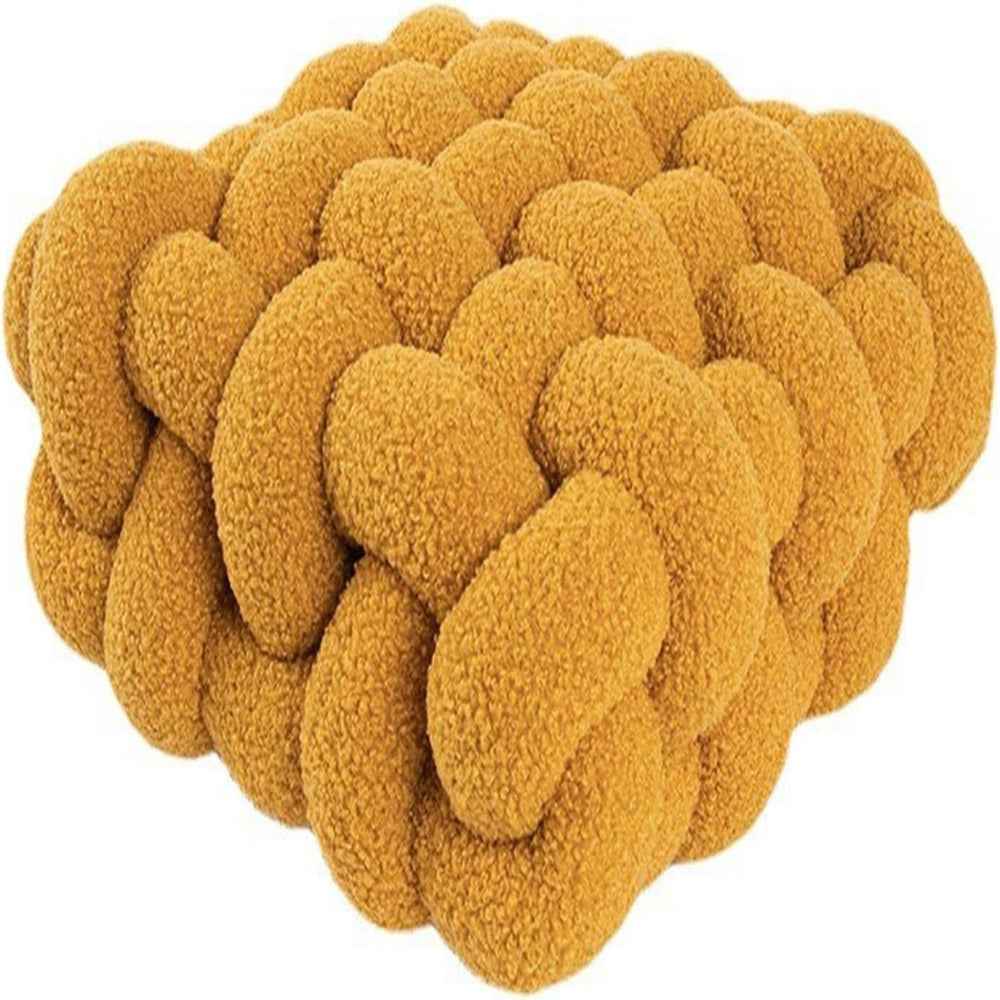 Knotora – Kuscheliges Kissen mit stilvollem Nordischen Knoten aus weichem Plüschstoff
