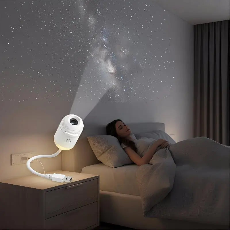 Galaxy Sternenprojektor – 2-in-1 USB Nachthimmel Lampe