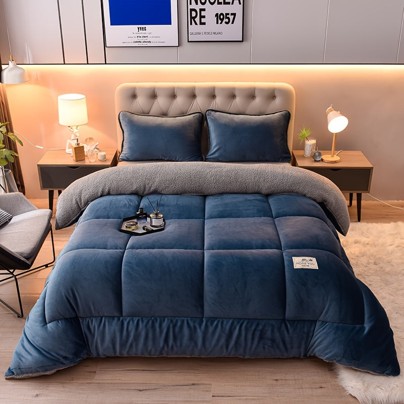 Doppelseitige Sherpa-Fleecedecke - Dicke & Weiche Kuscheldecke