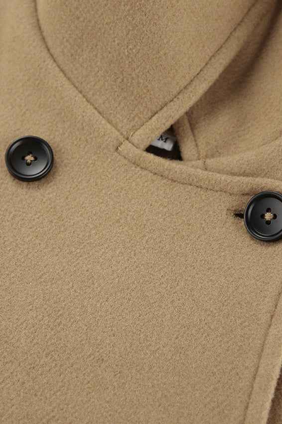 Woll-Schal mit Lampenschirm-Ärmeln für einen eleganten und bequemen Stil