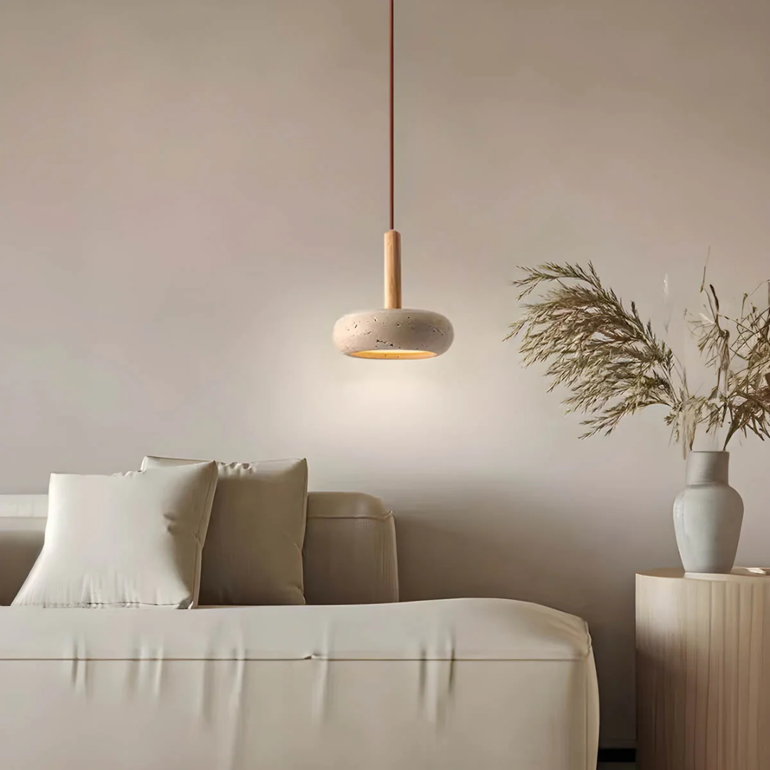 Faustina - Elegant Hängelampe im Luxus Travertin-Design