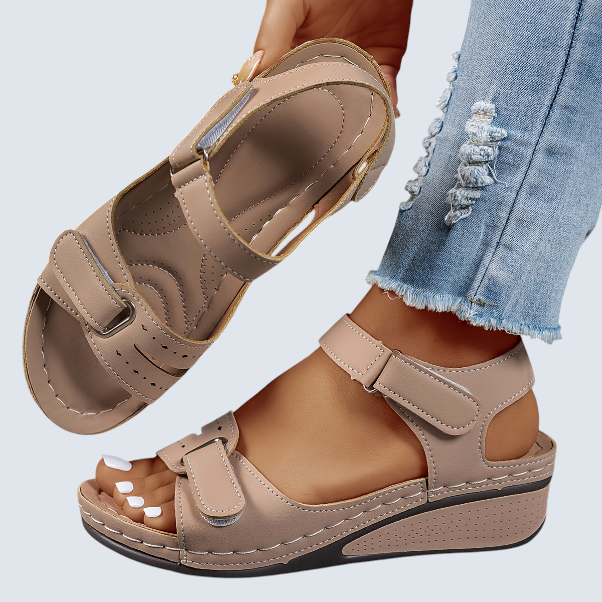 Orthopädische Komfort-Sandalen für Damen - Ganztägige Unterstützung