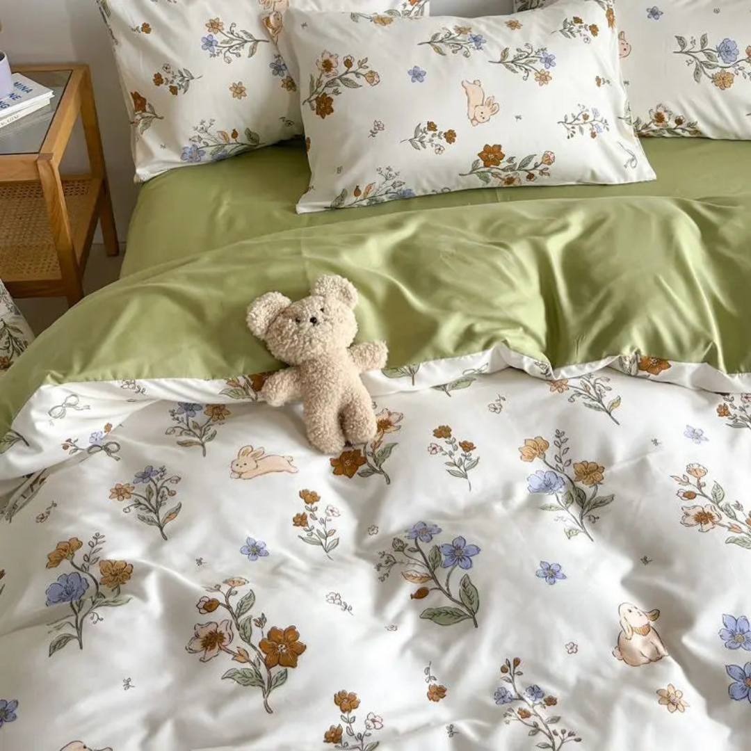 Dewn Luxe Weiches Blumen-Bettbezug für ultimativen Komfort und stilvolles Erscheinungsbild