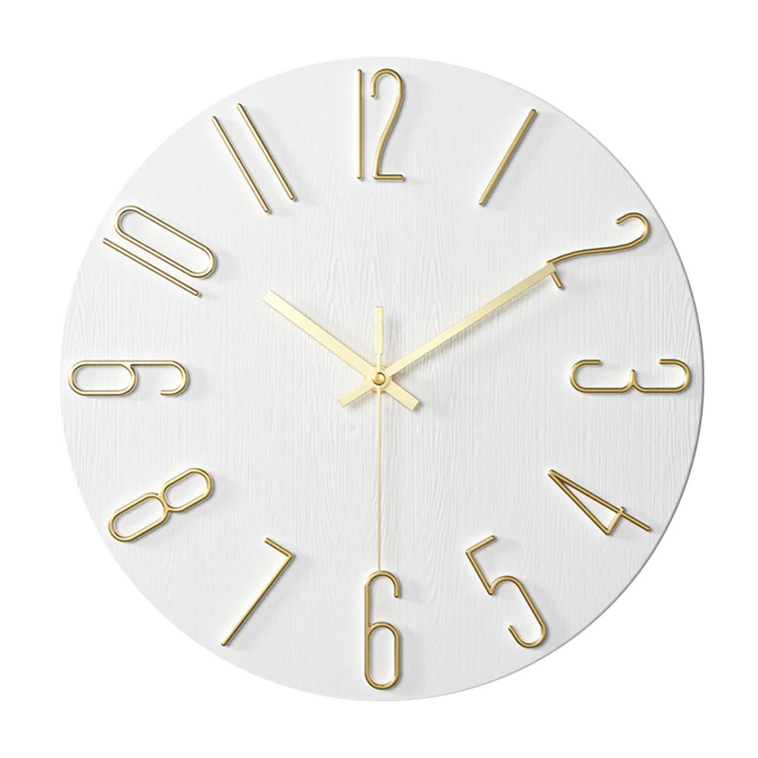 Noble - Stilvolle moderne Wanduhr für ein elegantes Wohnzimmer