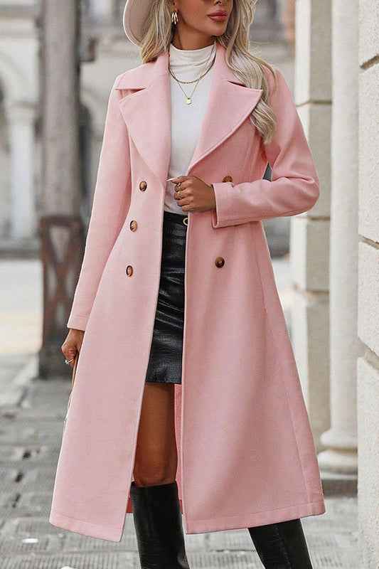 Doppelreihige Jacke mit eleganter A-Linien-Schnitt