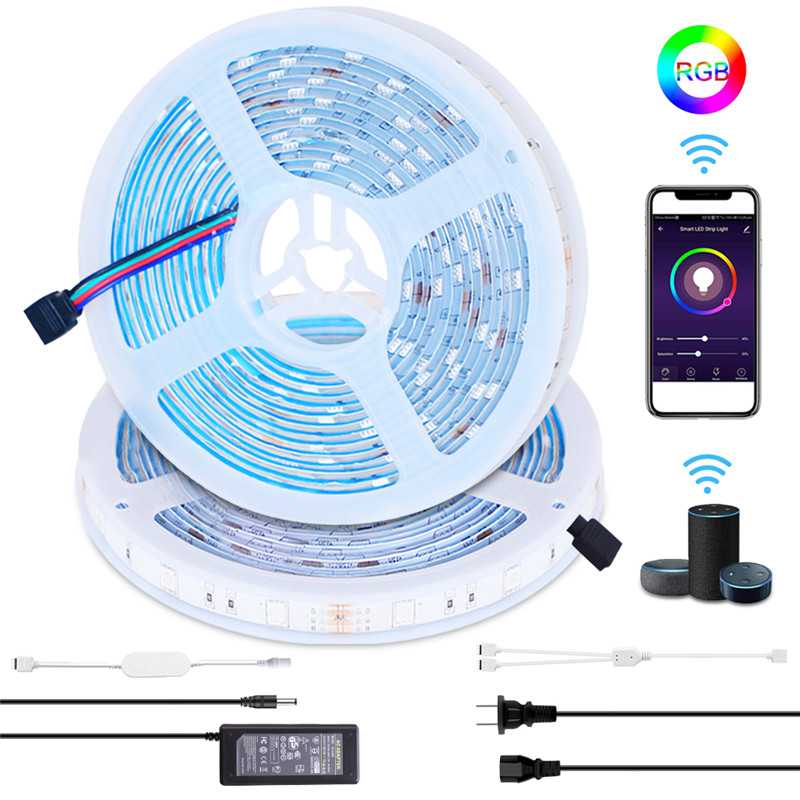 WiFi Smart RGB LED Lichtstreifen – 10m Wasserdicht