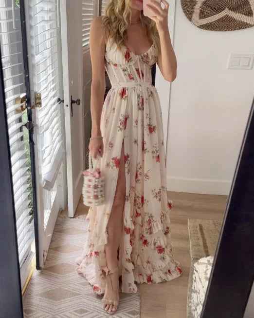 Sonja Midikleid mit zartem Blumenmuster